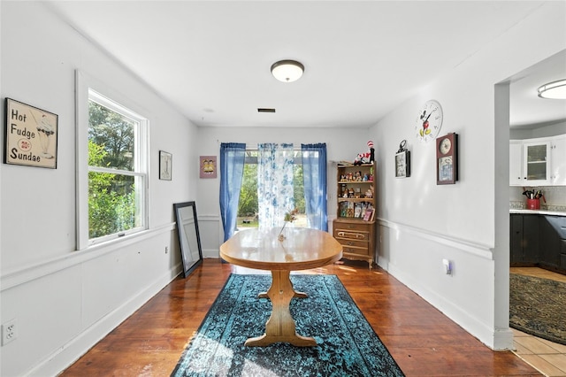 5693 Payette Ave, Keystone Heights, FL 32656 - dining area with wood finished floors