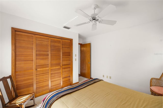 7443 SW 102nd Pl, Ocala, FL 34476 - unfurnished bedroom with a closet and ceiling fan
