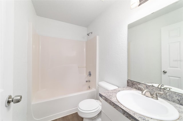 5596 NW 57th St, Ocala, FL 34482 - bathroom featuring vanity, shower / bathtub combination, and wood finished floors