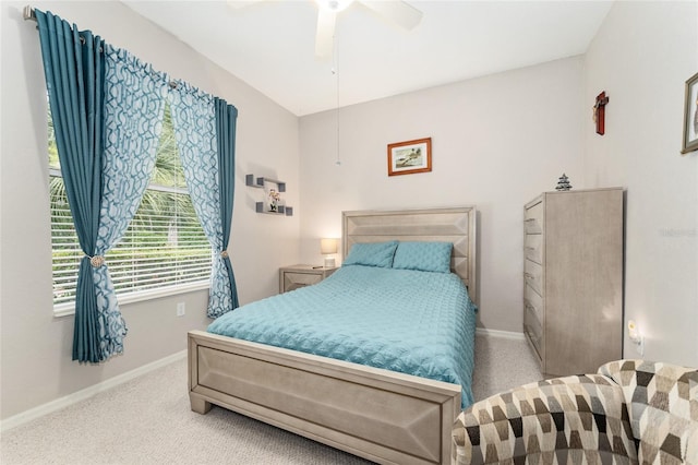 19115 SW 98th Loop, Dunnellon, FL 34432 - bedroom with carpet flooring and a ceiling fan