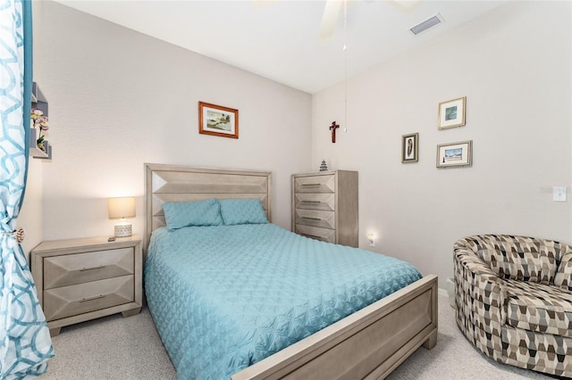 19115 SW 98th Loop, Dunnellon, FL 34432 - bedroom with carpet and ceiling fan