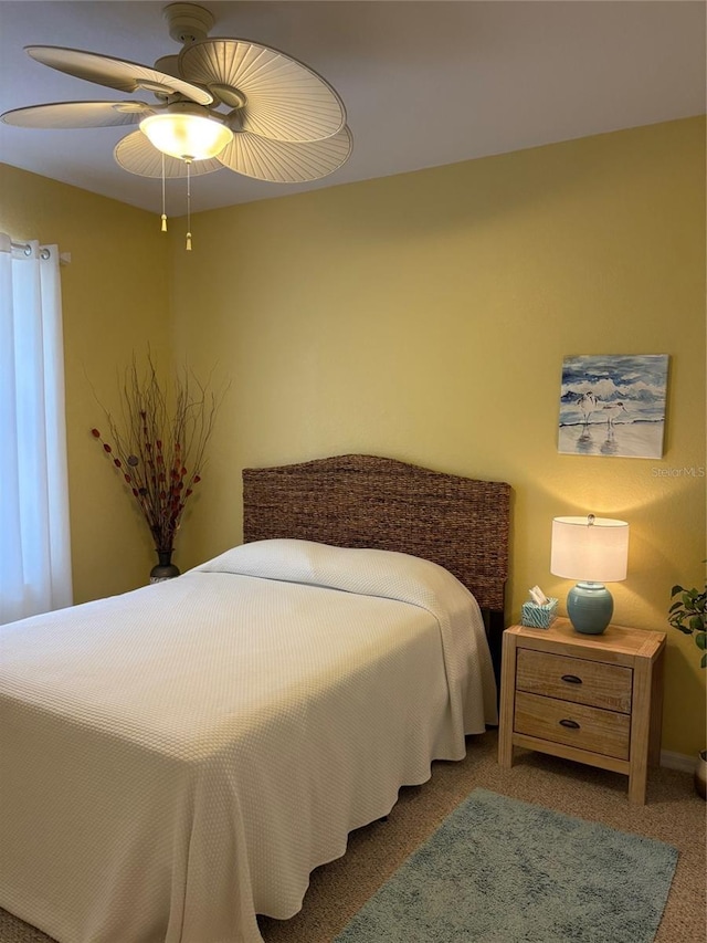 19480 SW 100th Loop, Dunnellon, FL 34432 - bedroom with carpet and ceiling fan