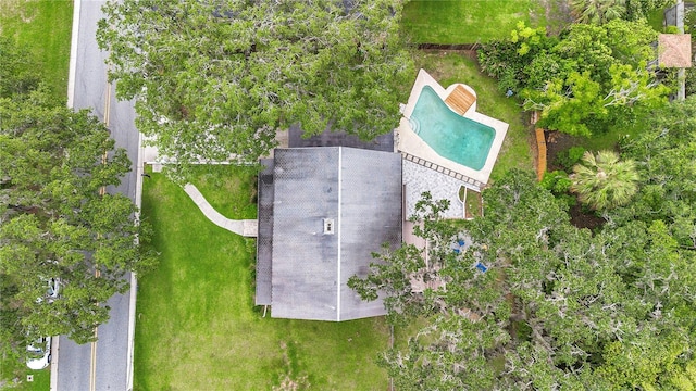 510 SE 19th St, Ocala, FL 34471 - drone / aerial view of a pool