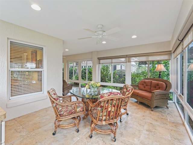 2721 Day Lily Run, The Villages, FL 32162 - sunroom / solarium featuring recessed lighting