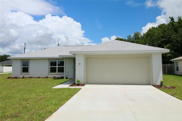 9 Hemlock Terrace Ln, Ocala, FL 34472 - single story home featuring stucco siding, roof with shingles, concrete driveway, and an attached garage