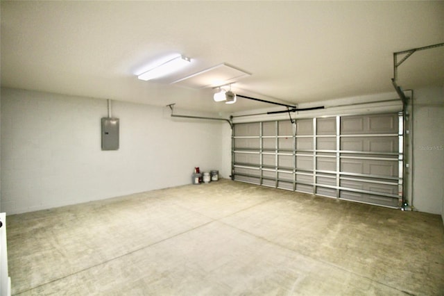 9 Hemlock Terrace Ln, Ocala, FL 34472 - garage featuring electric panel and a garage door opener