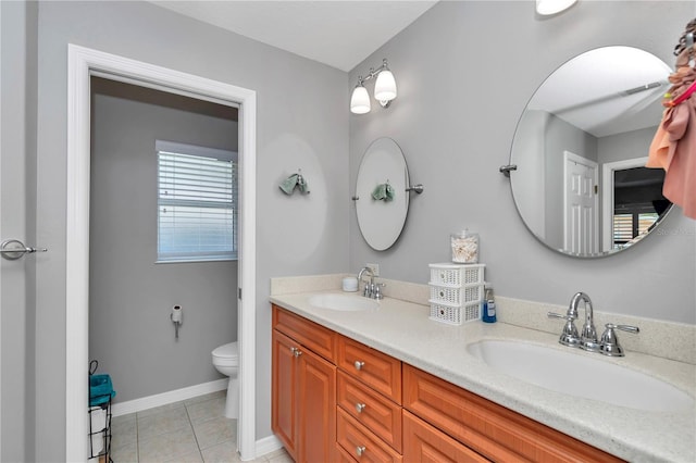 3453 SE 147th Ln, Summerfield, FL 34491 - full bath with double vanity and tile patterned flooring
