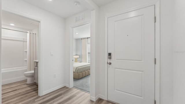 13261 SW 56th Ter, Ocala, FL 34473 - entryway featuring light wood finished floors and baseboards