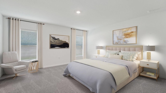 13261 SW 56th Ter, Ocala, FL 34473 - carpeted bedroom with baseboards and recessed lighting