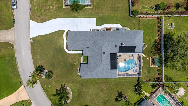 3629 SE 54th Ave, Ocala, FL 34480 - drone / aerial view of a pool