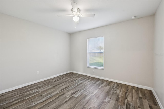 146 Juniper Loop Cir, Ocala, FL 34480 - spare room with wood finished floors and ceiling fan