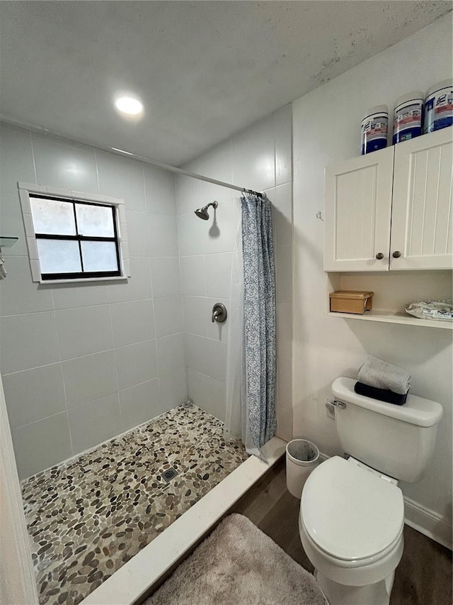 2070 SE 50th Ter, Ocala, FL 34480 - full bathroom with wood finished floors and a stall shower