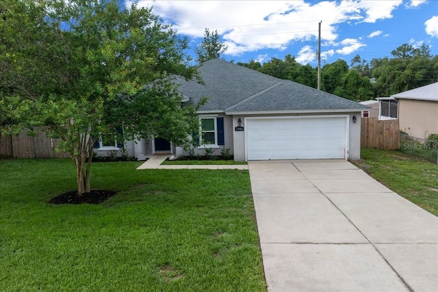 3946 SW 133rd Loop, Ocala, FL 34473 - view of front of property with roof with shingles, a garage, driveway, and stucco siding