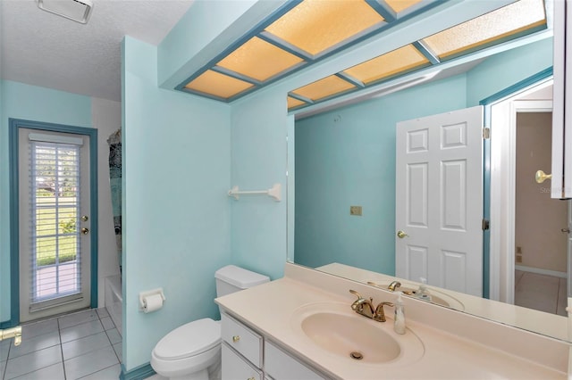 5210 Camberlea Ave, Zephyrhills, FL 33541 - full bathroom with vanity, tile patterned flooring, and shower / tub combo with curtain