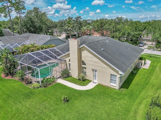 5210 Camberlea Ave, Zephyrhills, FL 33541 - view from above of property