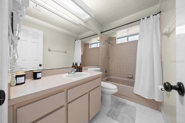 3520 NW 46th Ter, Gainesville, FL 32606 - bathroom featuring shower / bath combo with shower curtain and vanity