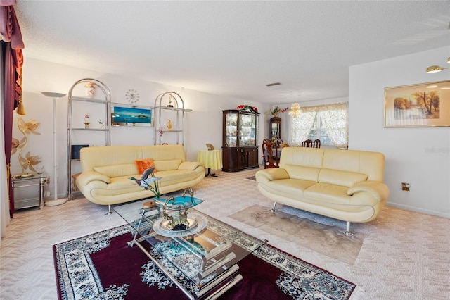 6 Emerald Crse, Ocala, FL 34472 - living area with a textured ceiling