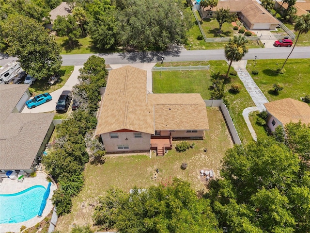 6 Emerald Crse, Ocala, FL 34472 - view from above of property with a pool