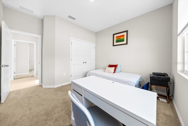 5833 SW 85th Pl, Ocala, FL 34476 - bedroom featuring light colored carpet and a closet
