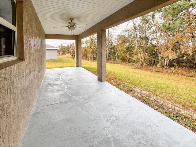 6431 SW 145th Lane Rd, Ocala, FL 34473 - view of patio featuring ceiling fan