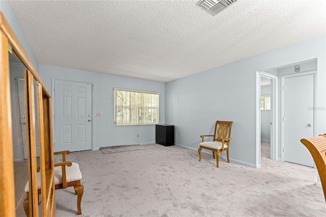 9664 SW 94th Ter Unit A, Ocala, FL 34481 - sitting room featuring a textured ceiling and carpet floors