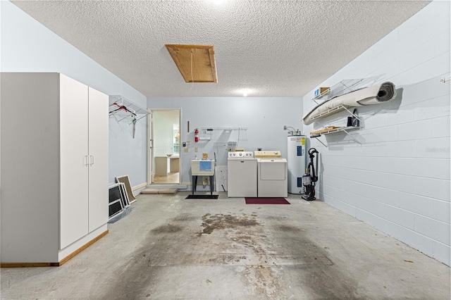 9664 SW 94th Ter Unit A, Ocala, FL 34481 - garage featuring separate washer and dryer and electric water heater