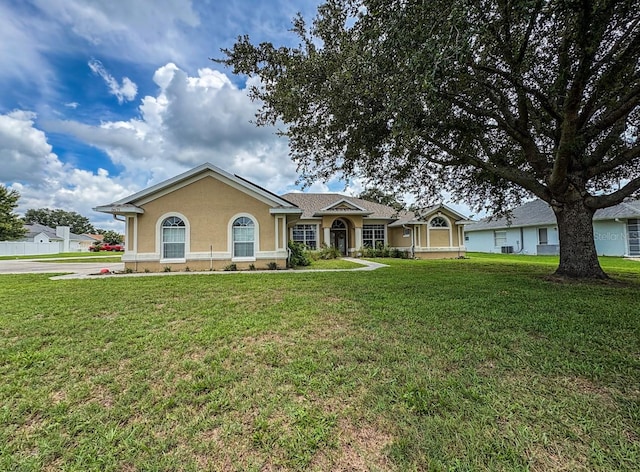 8671 SW 57th Court Rd, Ocala, FL 34476 - single story home with a front lawn and stucco siding