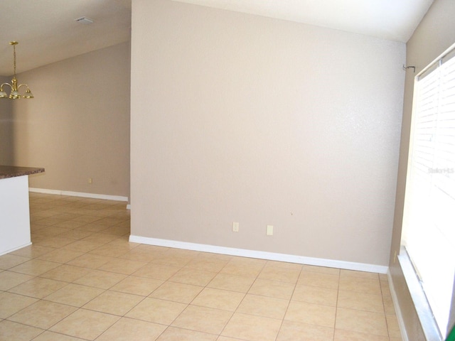 254 Marion Oaks Mnr, Ocala, FL 34473 - spare room featuring a chandelier and light tile patterned flooring