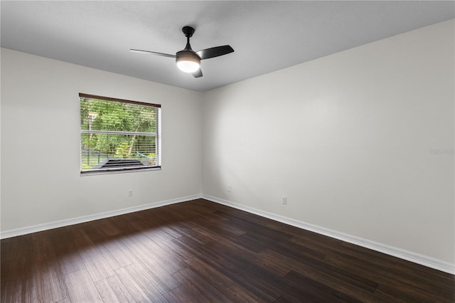 1882 E Monopoly Loop, Inverness, FL 34453 - spare room featuring dark wood-type flooring and ceiling fan