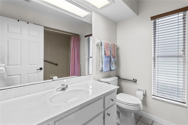 1882 E Monopoly Loop, Inverness, FL 34453 - full bathroom with vanity, tile patterned flooring, and curtained shower