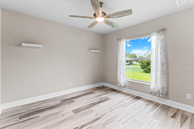 837 E Epsom Ct, Hernando, FL 34442 - unfurnished room featuring ceiling fan and wood finished floors