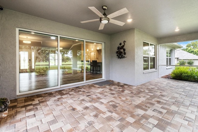 837 E Epsom Ct, Hernando, FL 34442 - view of patio / terrace featuring a ceiling fan