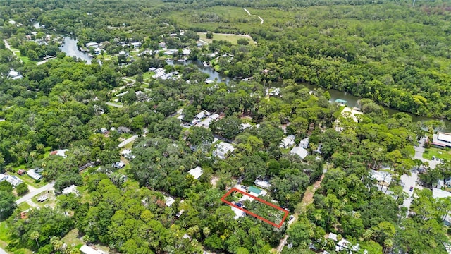 11 62nd St, Yankeetown, FL 34498 - aerial view of property's location with a large body of water and property parcel outlined