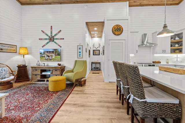 5328 Riverside Dr, Yankeetown, FL 34498 - living room with light wood-style floors