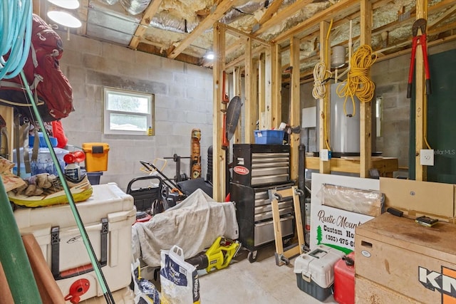 5328 Riverside Dr, Yankeetown, FL 34498 - below grade area featuring concrete block wall