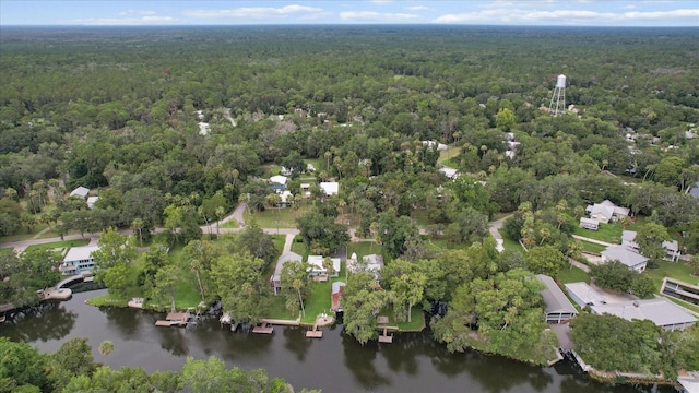 5328 Riverside Dr, Yankeetown, FL 34498 - aerial view of a heavily wooded area and a nearby body of water
