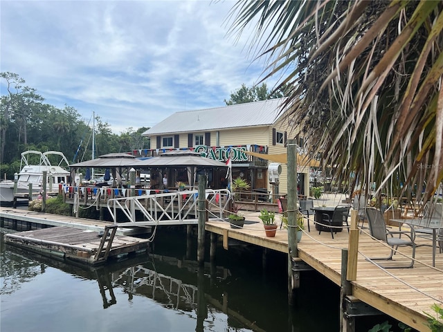 5328 Riverside Dr, Yankeetown, FL 34498 - dock area with a water view