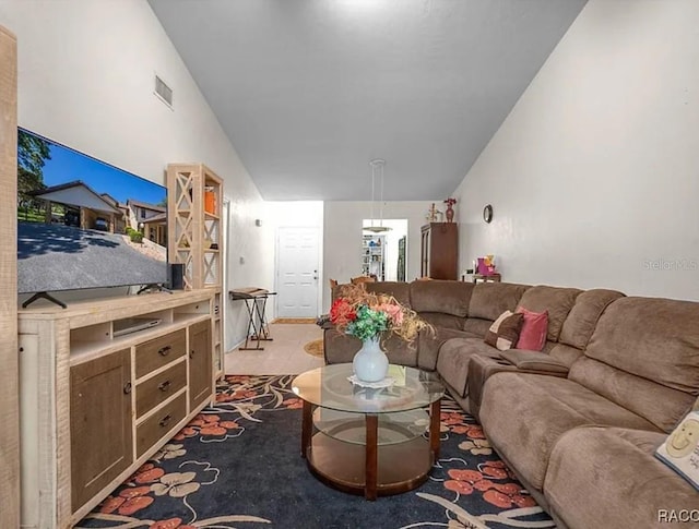 210 E Glassboro Ct Unit 6A, Hernando, FL 34442 - living room with lofted ceiling