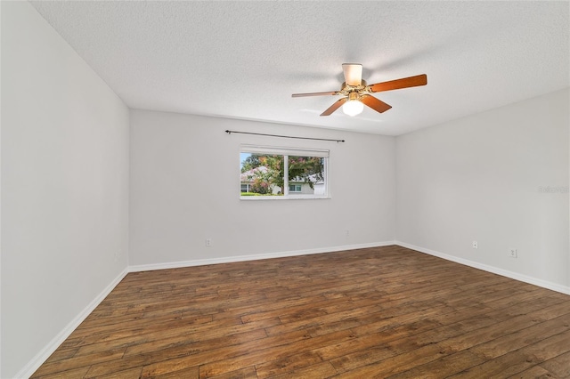9117 SW 93rd Cir, Ocala, FL 34481 - unfurnished room featuring a ceiling fan, hardwood / wood-style floors, and a textured ceiling