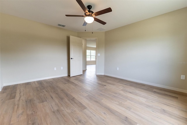 21 Locust Loop Radl, Ocala, FL 34472 - unfurnished room with ceiling fan and light wood-style floors