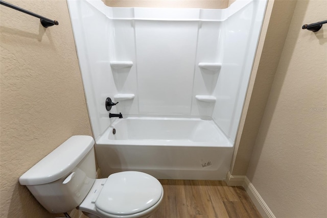 45 Pecan Course Loop, Ocala, FL 34472 - full bath featuring wood finished floors, a textured wall, and shower / bath combination