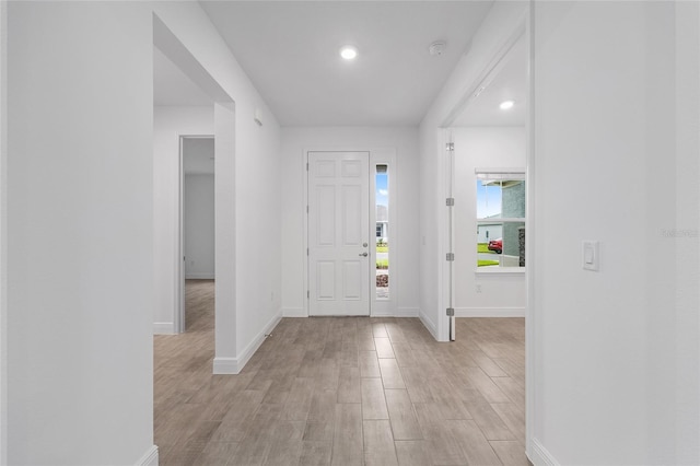 10880 SW 101st Loop, Ocala, FL 34481 - foyer entrance with light wood-type flooring and recessed lighting