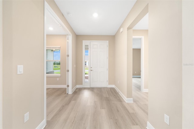 10833 SW 101st Loop, Ocala, FL 34481 - entryway with light wood-style floors and baseboards