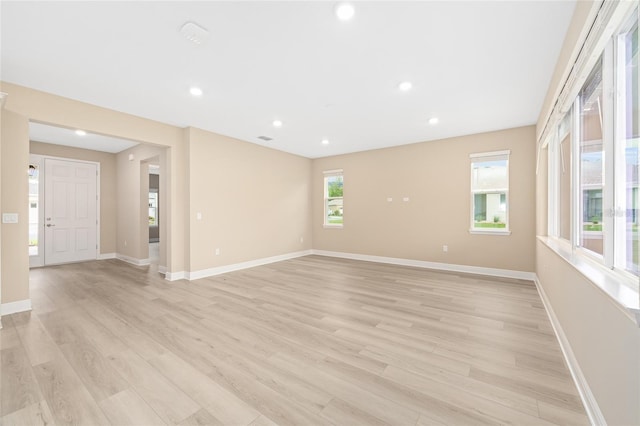 10833 SW 101st Loop, Ocala, FL 34481 - unfurnished room with recessed lighting and light wood finished floors