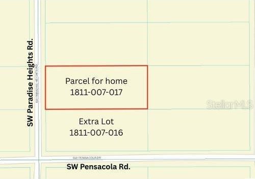1581 SW Paradise Heights Rd, Dunnellon, FL 34431 - map / location of property area