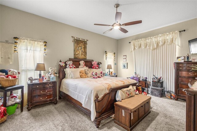 2587 W Angola Dr, Beverly Hills, FL 34465 - carpeted bedroom featuring a ceiling fan