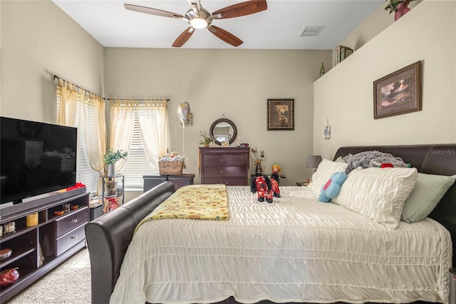 2587 W Angola Dr, Beverly Hills, FL 34465 - carpeted bedroom featuring ceiling fan