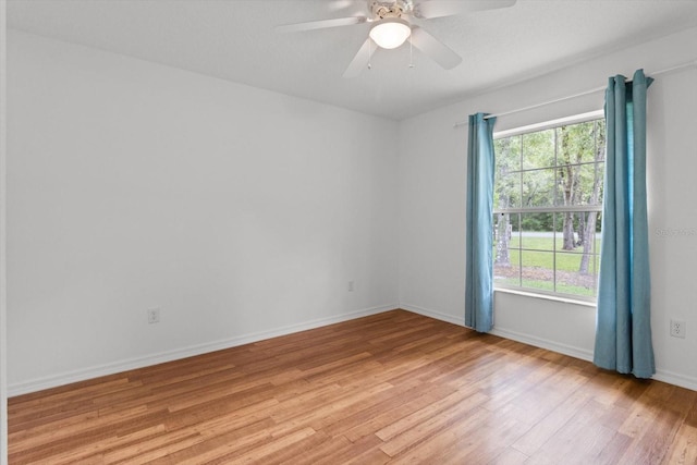 2105 E Dearborn Dr, Hernando, FL 34442 - spare room with light wood-style floors, healthy amount of natural light, and a ceiling fan
