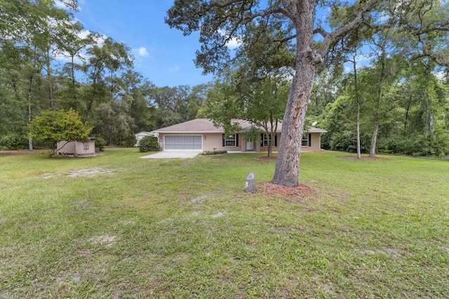 2105 E Dearborn Dr, Hernando, FL 34442 - view of green lawn featuring an attached garage