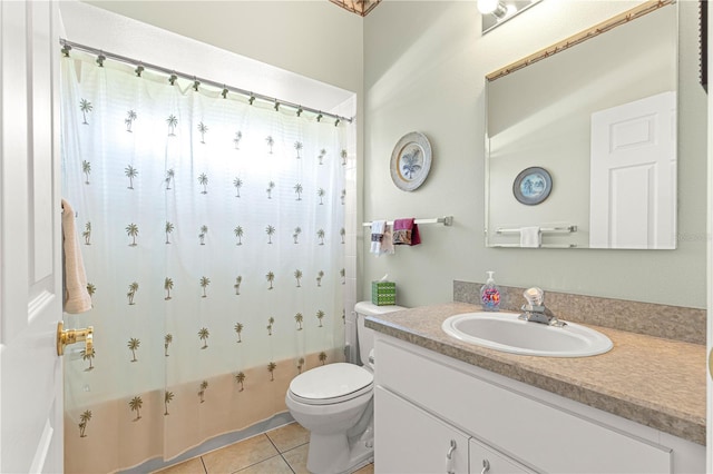 5543 NW 25th Loop, Ocala, FL 34482 - full bath featuring vanity, tile patterned floors, and shower / bath combo with shower curtain